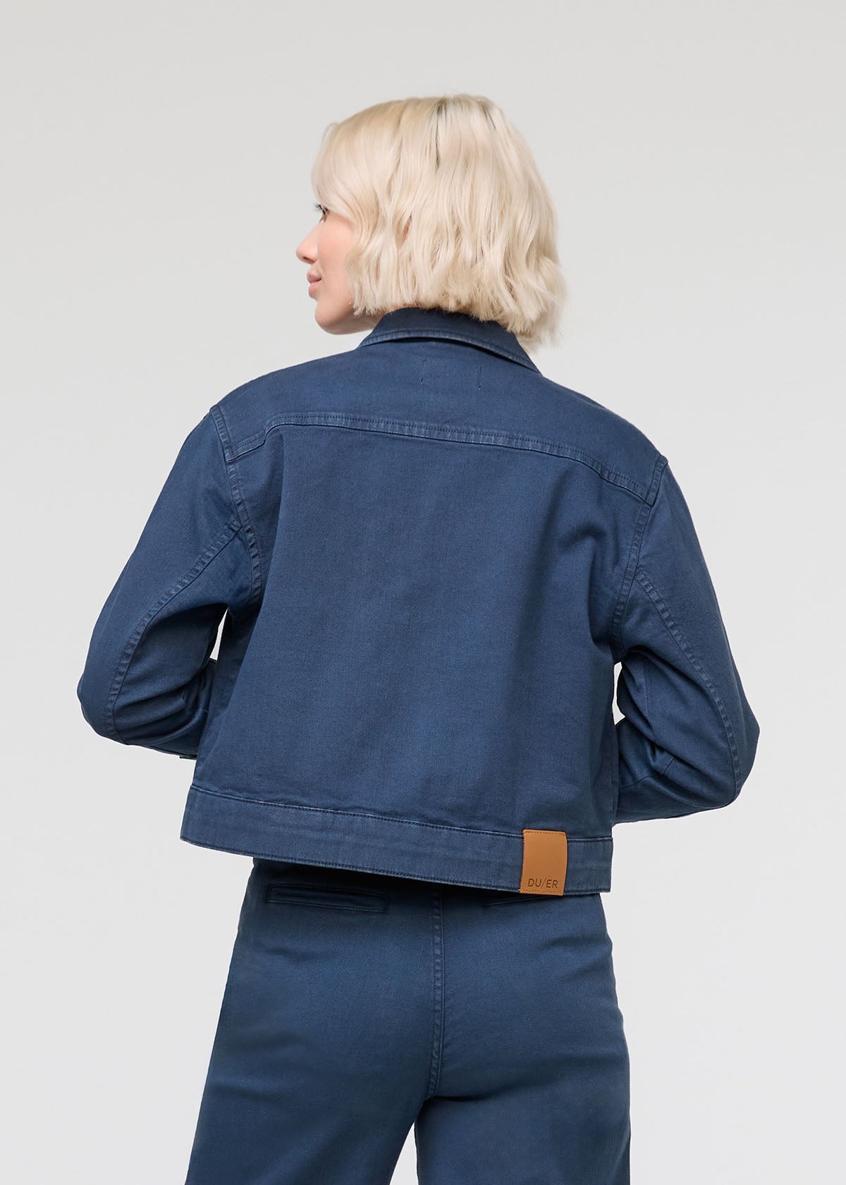 LuxTwill Trucker Jacket Marine