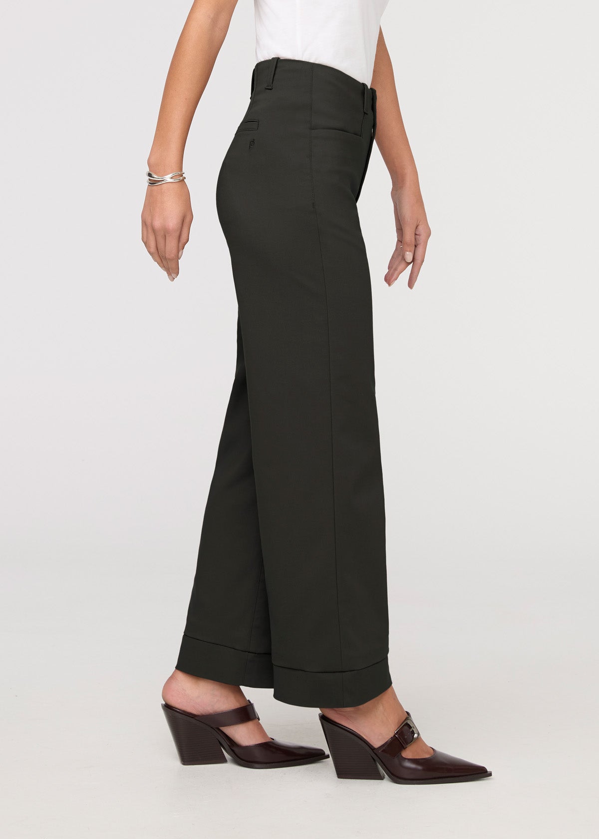 Women's Evergreen High Rise Wide-Leg Trouser side