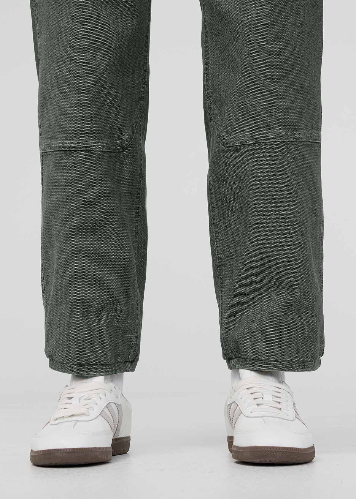 Women's Black Spruce Stretch Canvas Utility Pants ankle detail