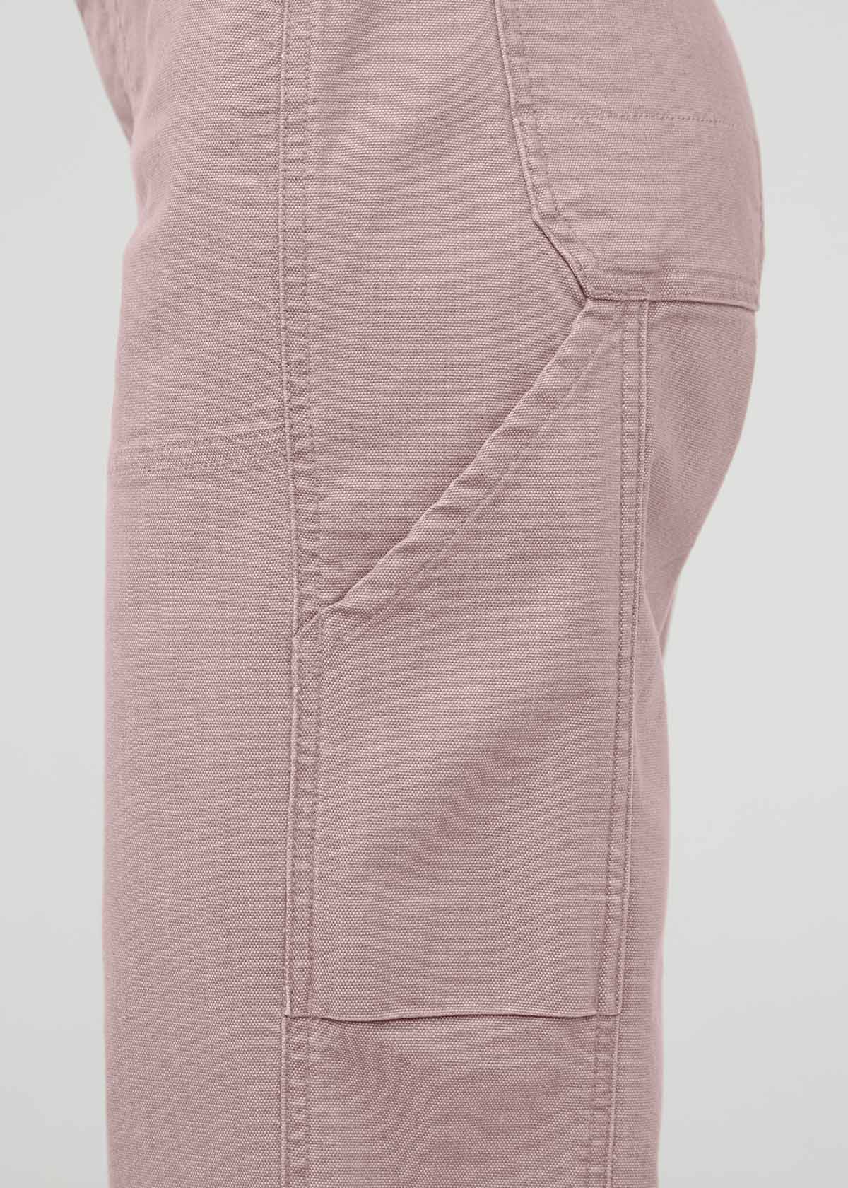 Women's Stretch Canvas Chalk Utility Pants Side Pocket