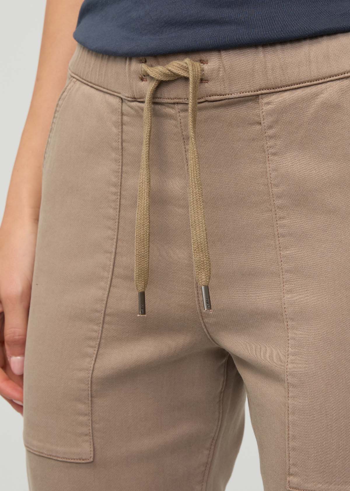 Women's Desert Tan Harbour Sweatpants Waist Detail