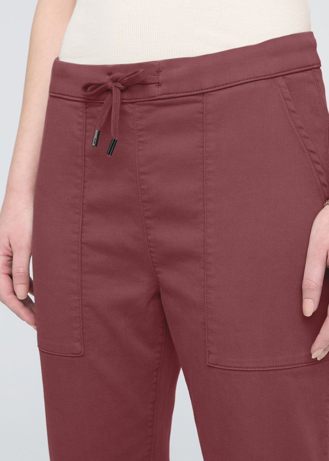 Women's Red Clay Harbour Sweatpants Waist Detail