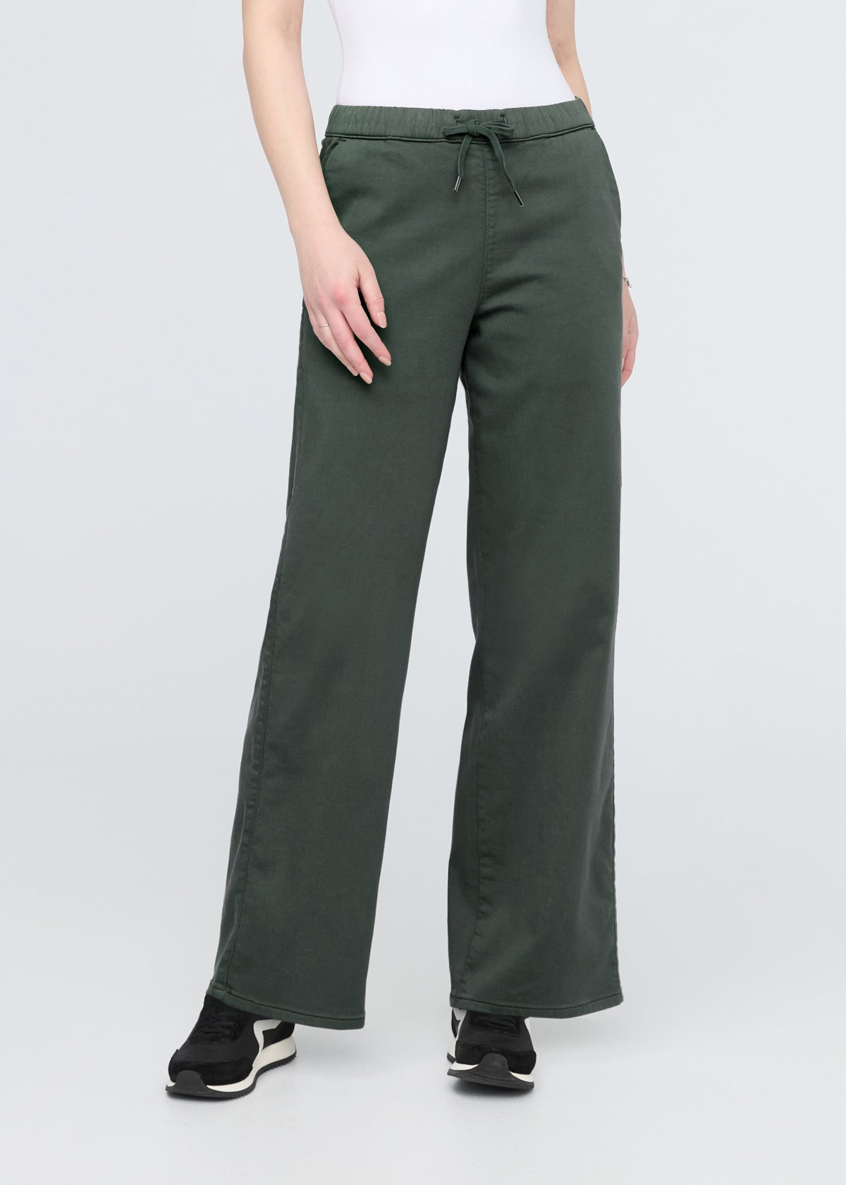 womens peat wide leg sweatpant front