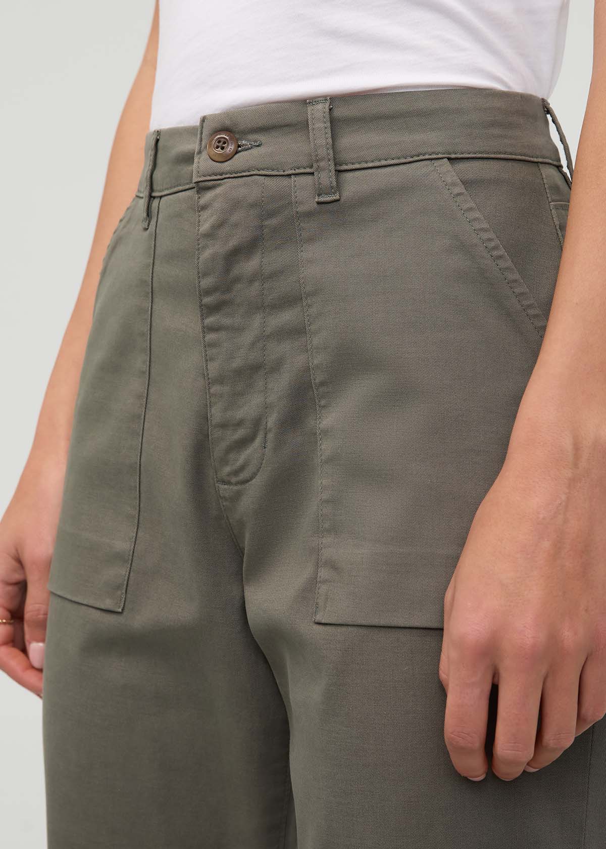 Women's Thyme Stretch Twill Jogger front waistband detail