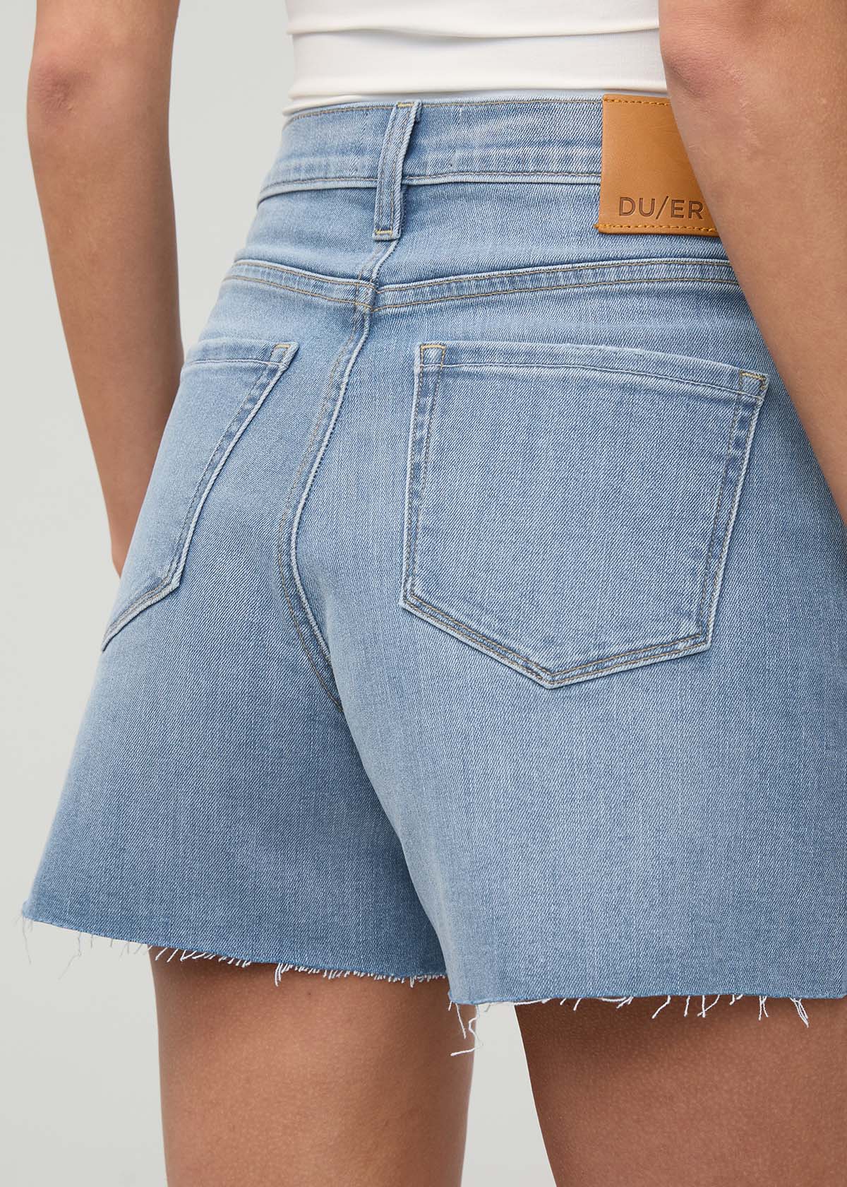 Women's Vintage Seaside High Rise Denim Shorts Back Pocket