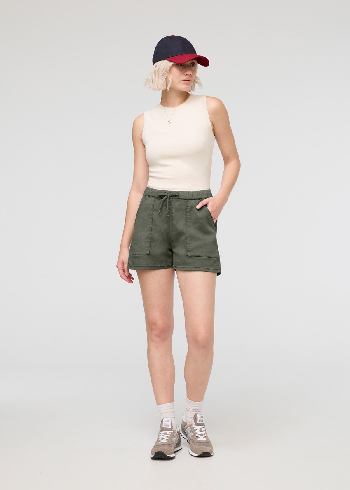 Green shorts womens online