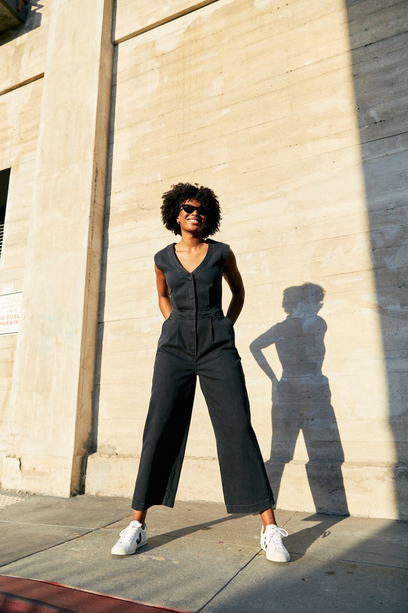 Black stretch hot sale overalls