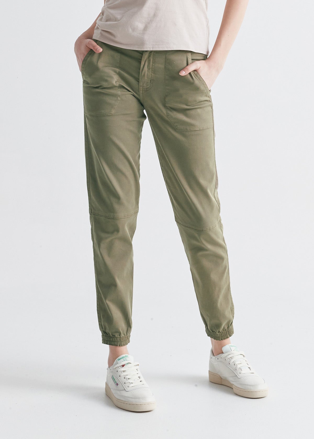 Women's High Rise Green Athletic Jogger