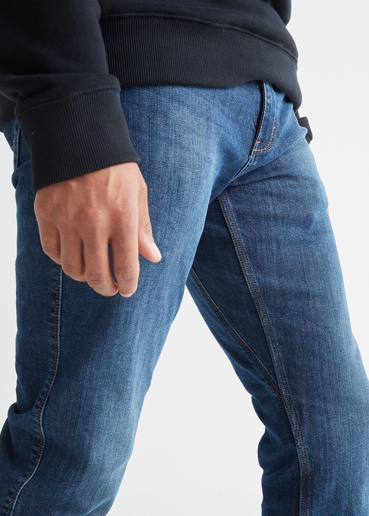 Skinny fit thermal jeans - Dark Blue