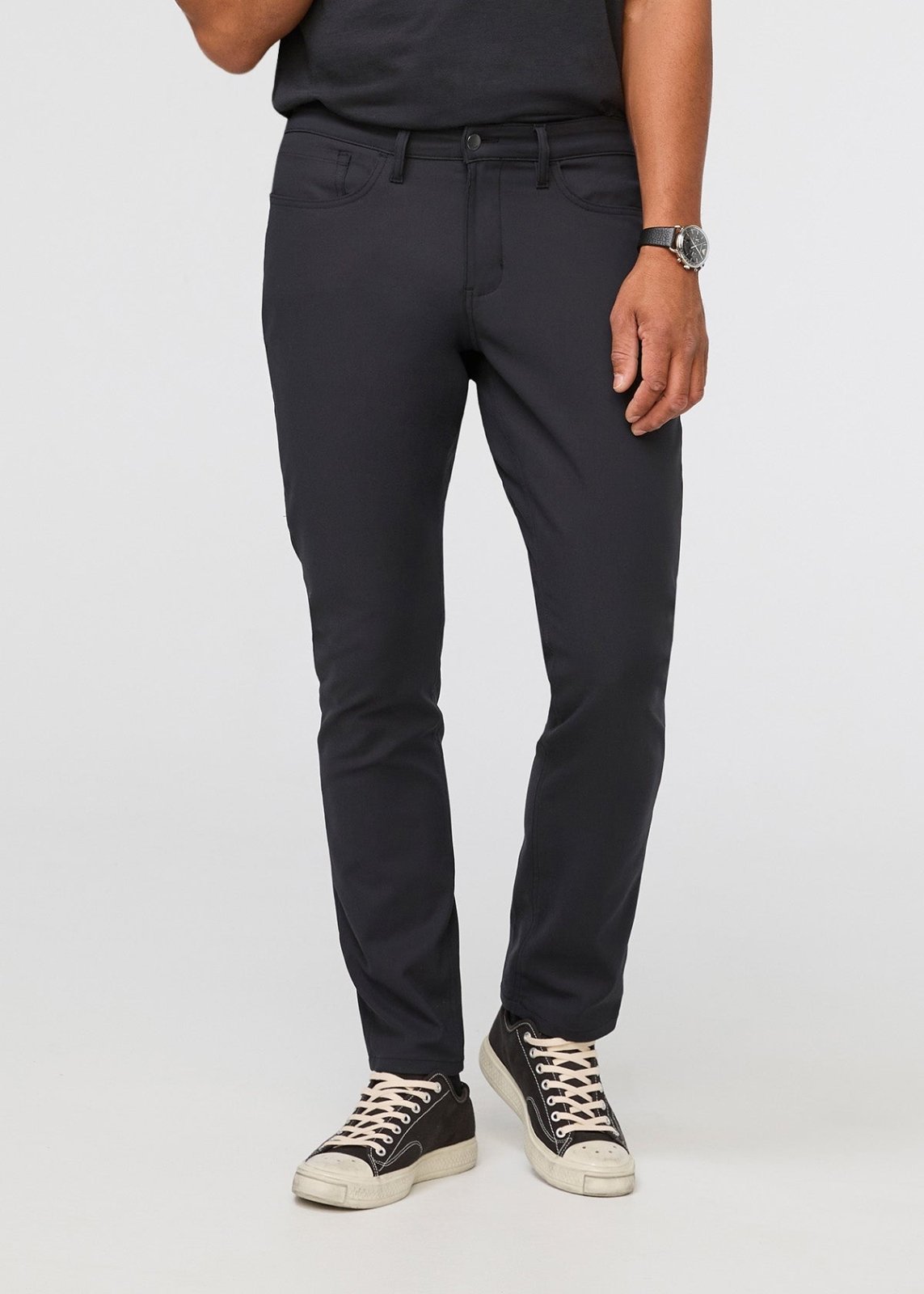 LULULEMON Athletica Pants Black Stretch Back Zip Pocket Size 8