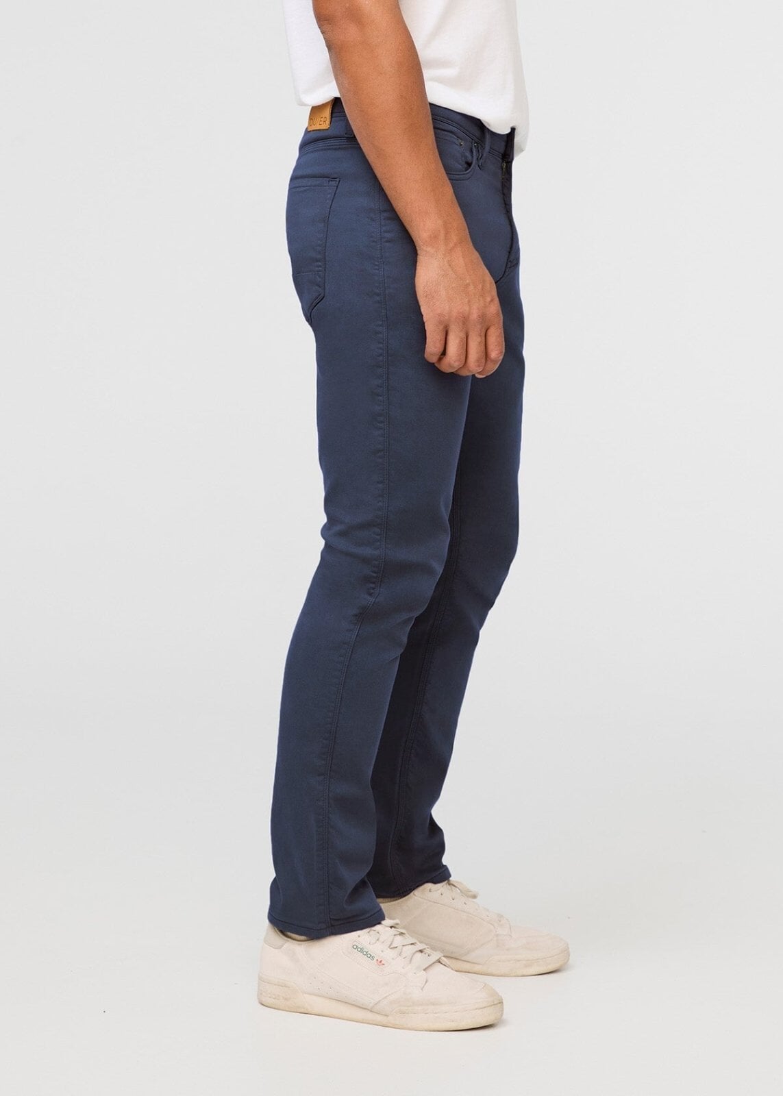 mens deep blue relaxed fit dress sweatpant side