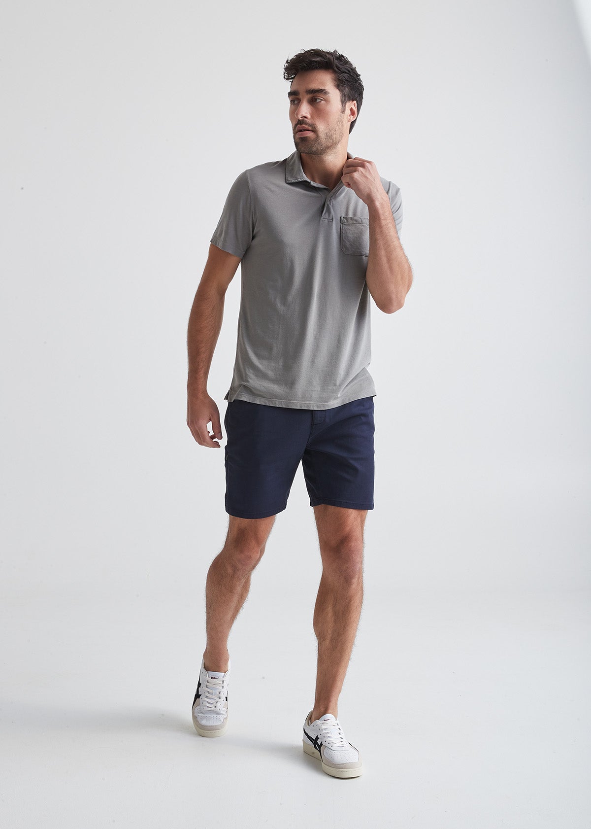 Men's Grey Slim Fit Performance Short