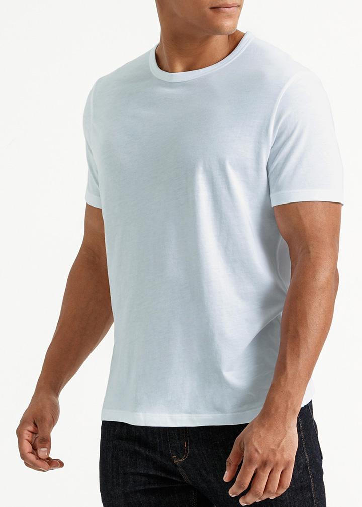 men's soft lightweight light blue tshirt front