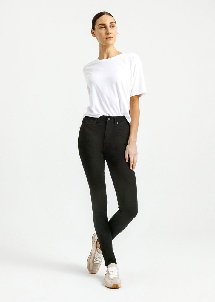 duer Four Way Flex High Rise Skinny - Black