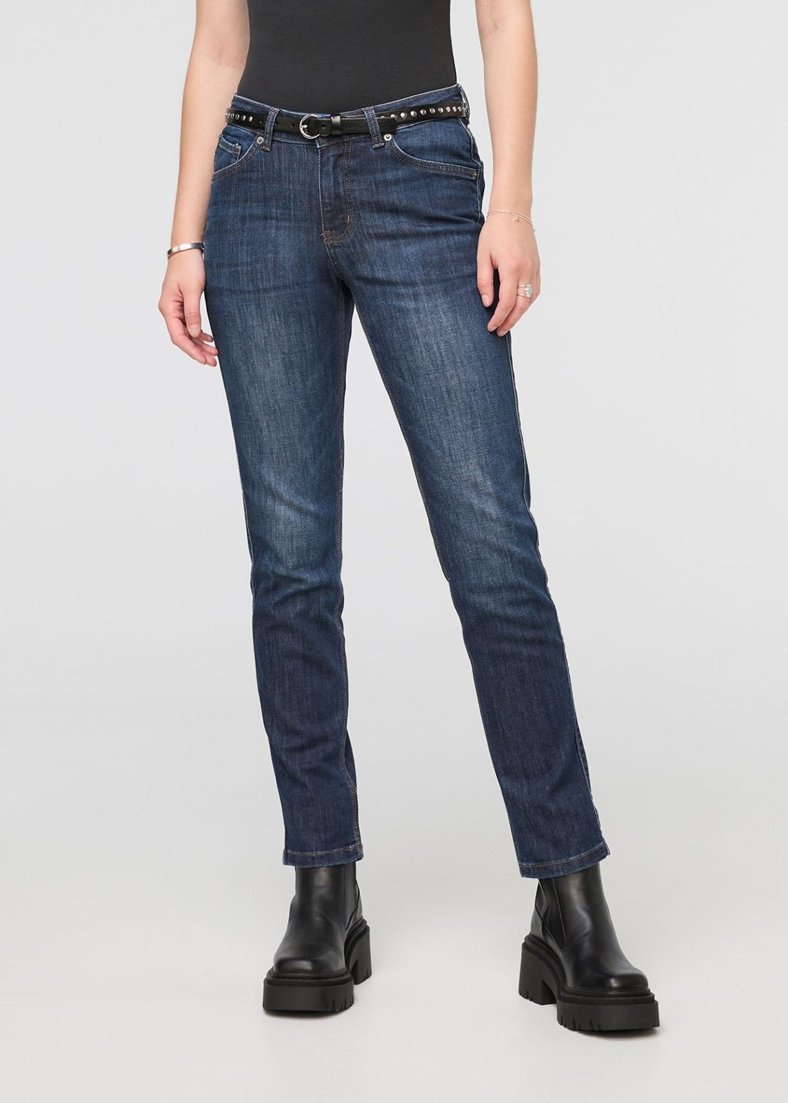 Utopia By Hue Women's Mid-Rise Stretch Slim Fit Pull On Denim