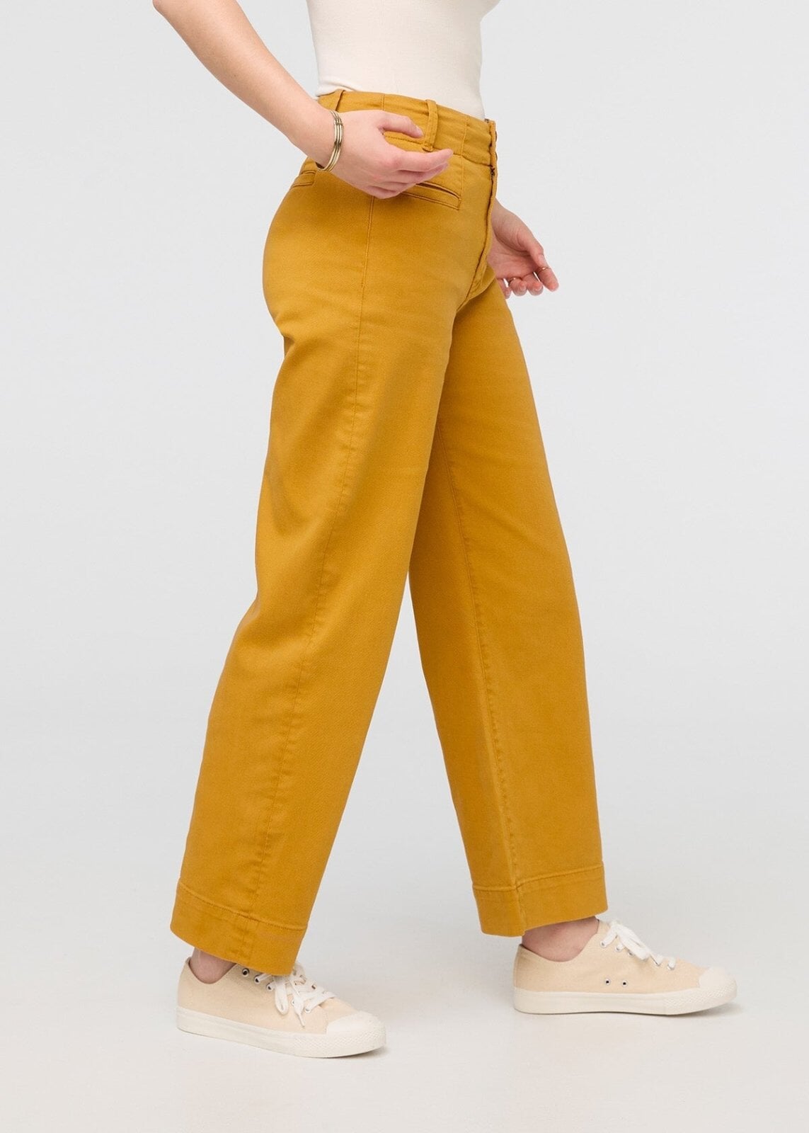 Vintage 70's Yellow, High Waisted, Wide Leg, Pants size 4 -  Canada