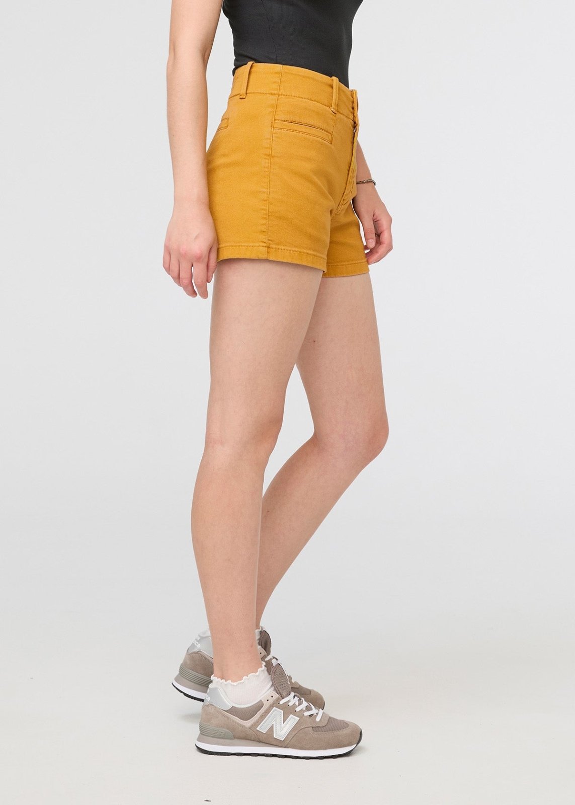 womens cider high rise a-line shorts side