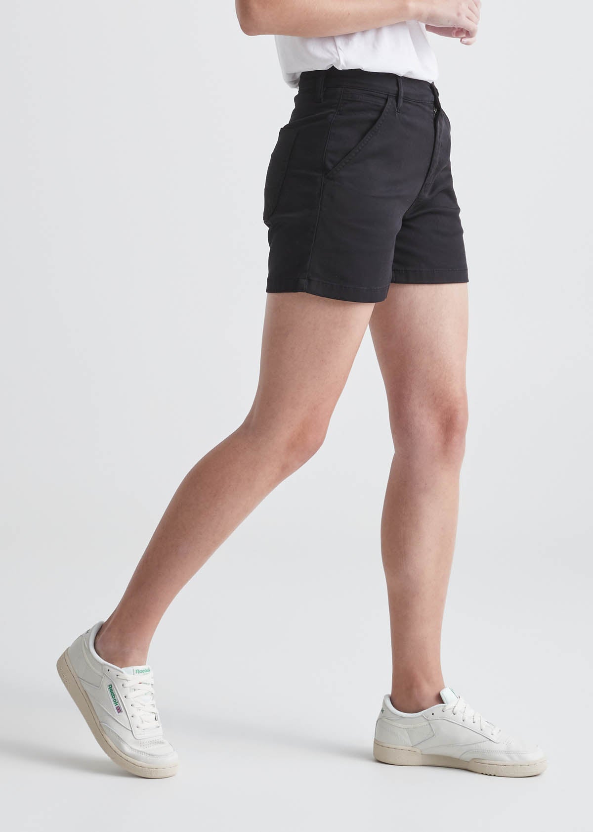 Black stretchy cheap shorts womens