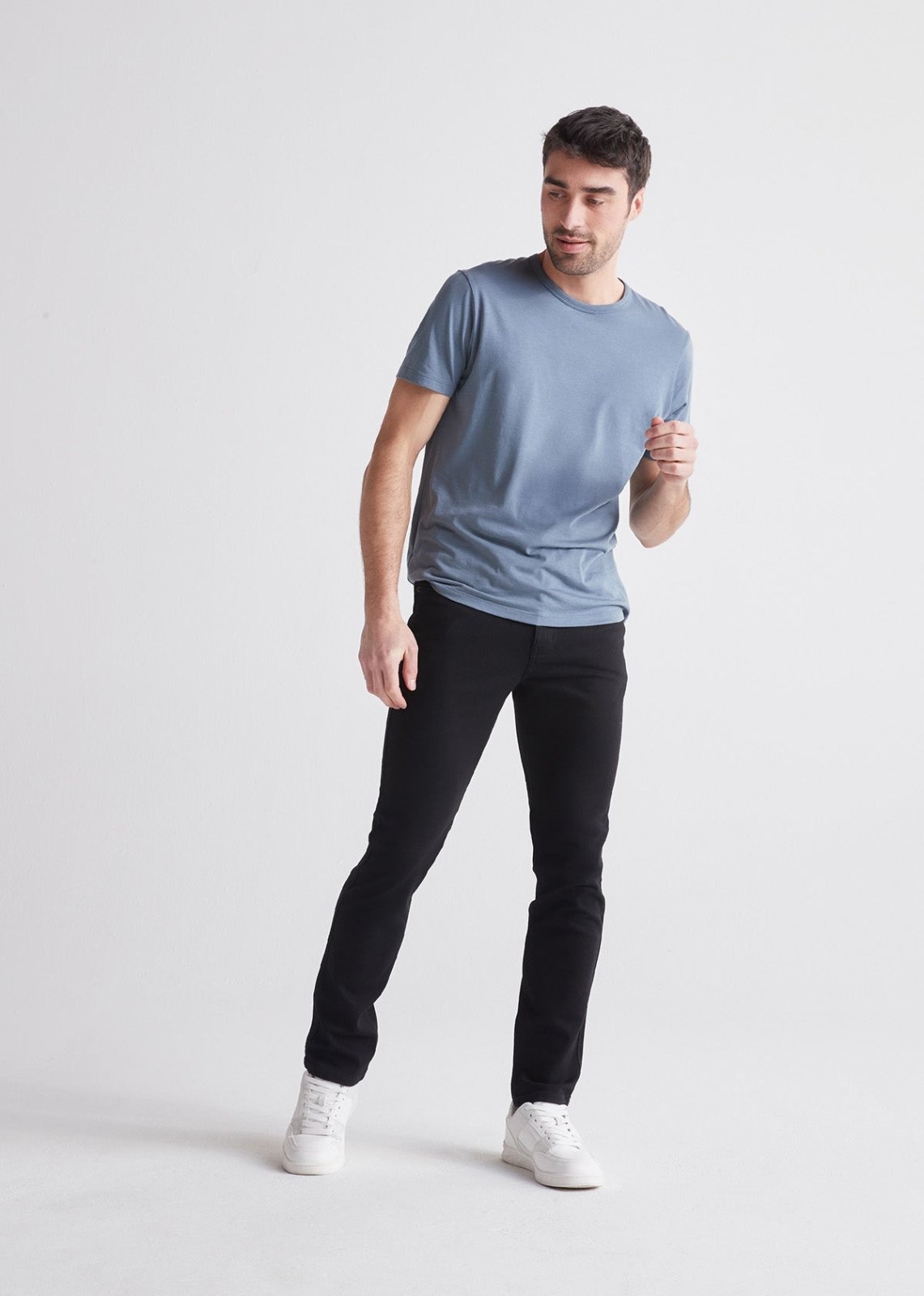 Men's Black Slim Fit Stretch Jeans