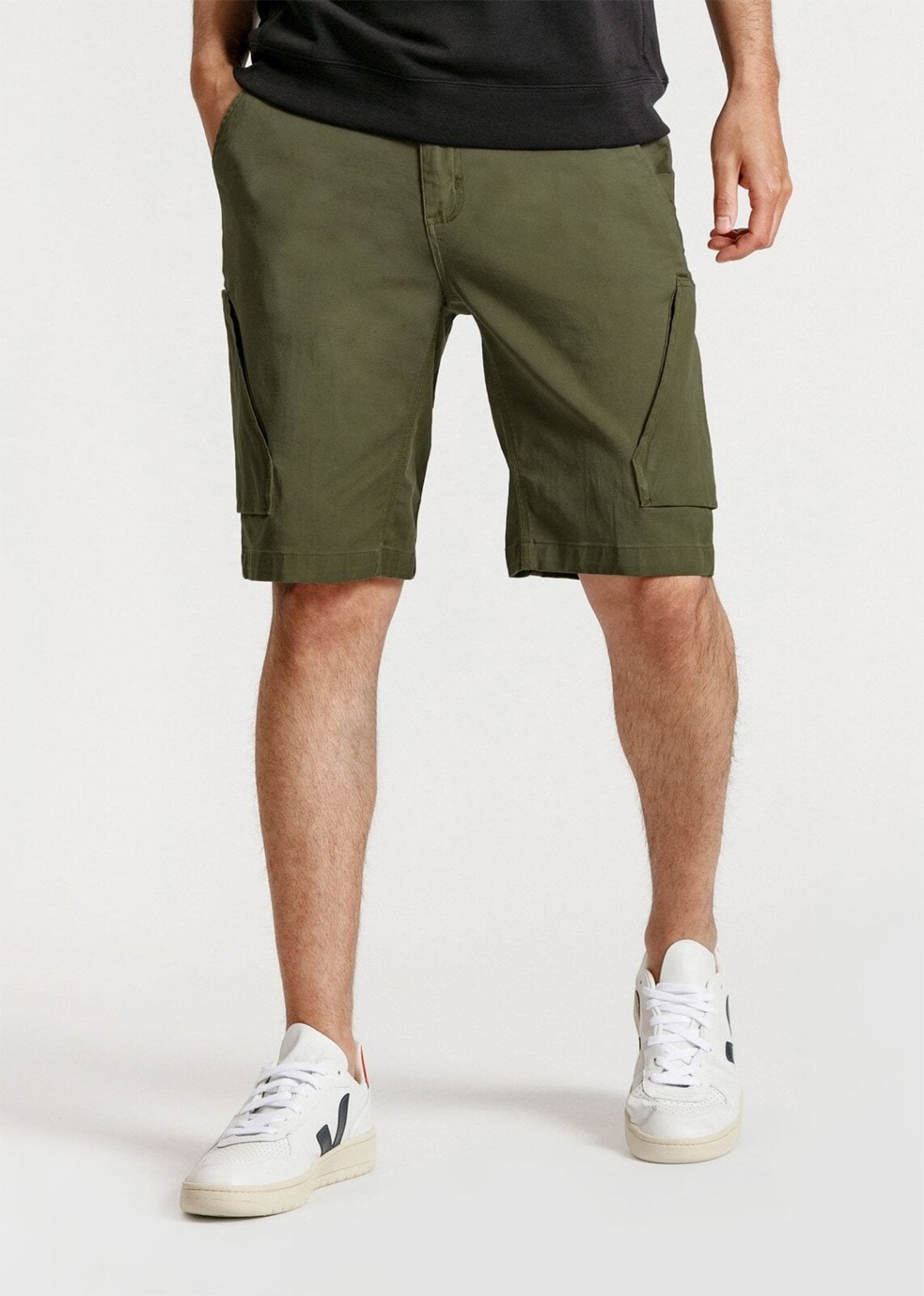 mens green athletic adventure pant front